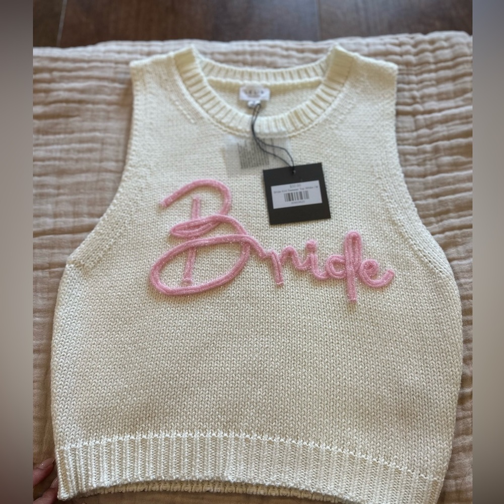 Bride Knit Embroidered Vest